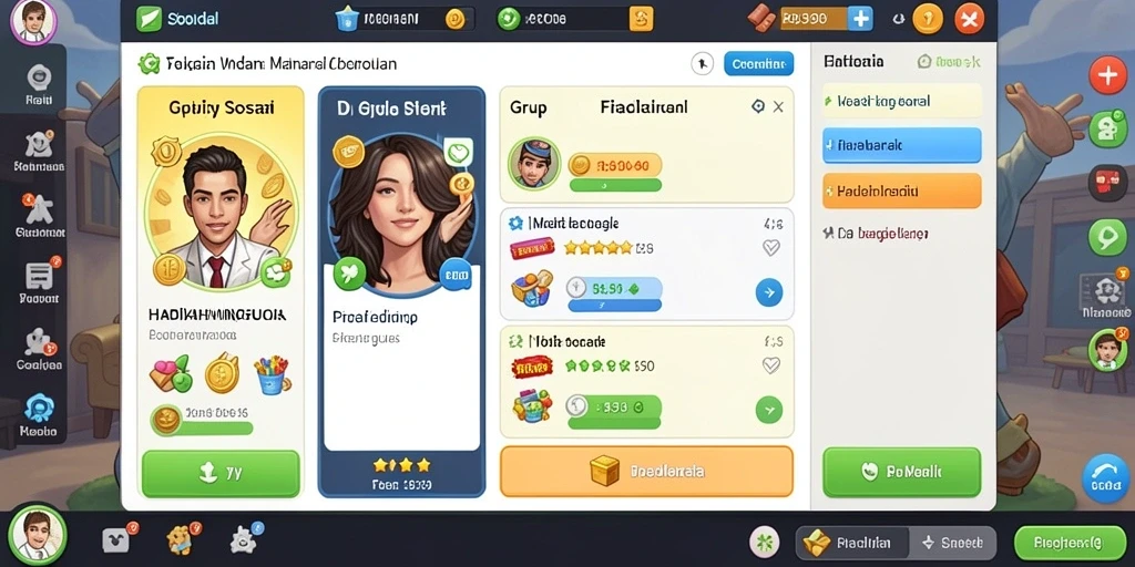 Fitur multiplayer yang memungkinkan bermain dengan teman.