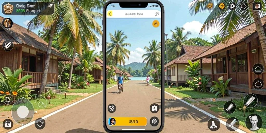 Screenshot ketiga memperlihatkan level dengan grafis menawan.