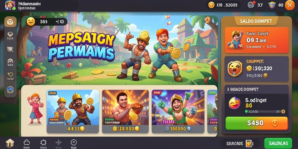Sistem reward memotivasi pemain untuk terus maju.