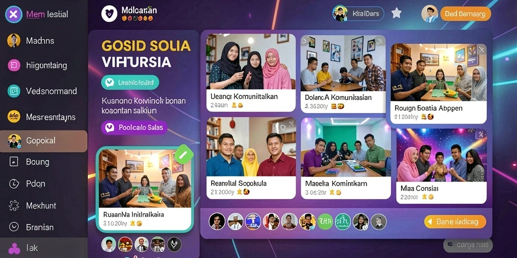 Visualisasi level yang penuh tantangan dan rintangan.