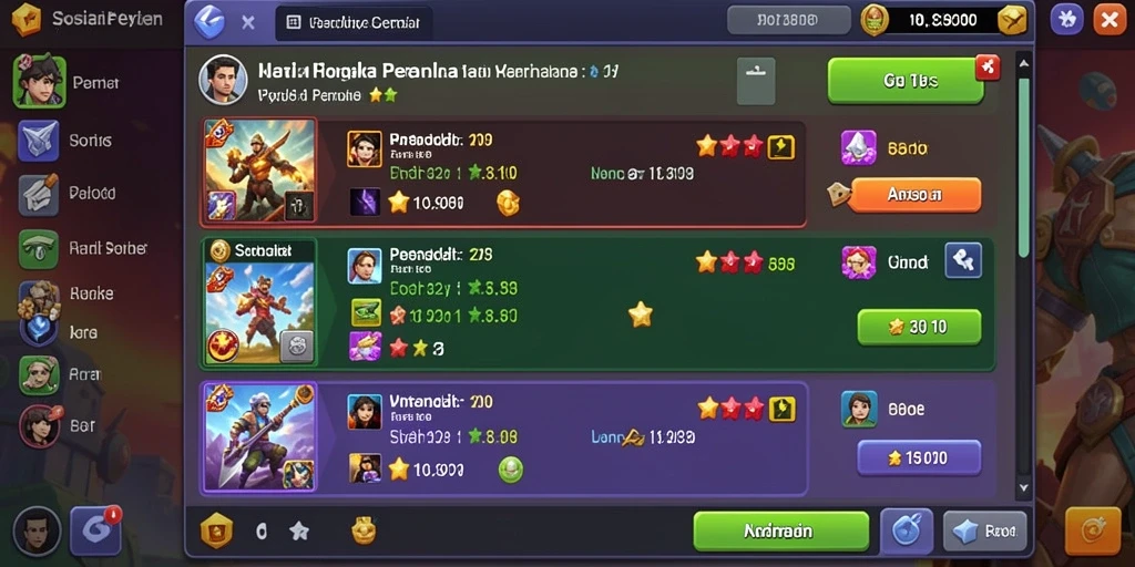 Contoh gameplay seru yang menampilkan tantangan menarik.